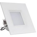 Westgate 4" LED SQUARE DOWNLIGHT, CRI90, 9W, 625 LUMENS, DIMMABLE, 3000K, E26 ADAPTER INCLUDED, WET LOC SDL4-BF-50K